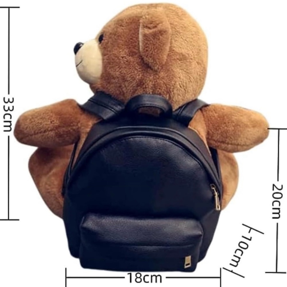 Like new Moschino Brown Teddy Bear with Backpack - Picture 4 of 6